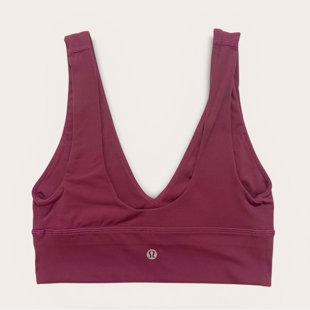 Lululemon Align V-Neck Bra *Light Support, A/B Cup - Mauve SZ 4
